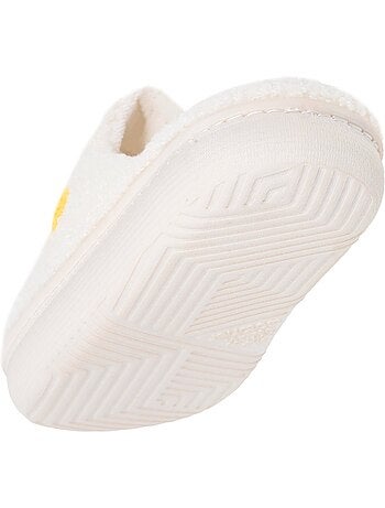 Zapatillas chinelas malla de rizo, suela Bloup Extra Confort niña Isotoner