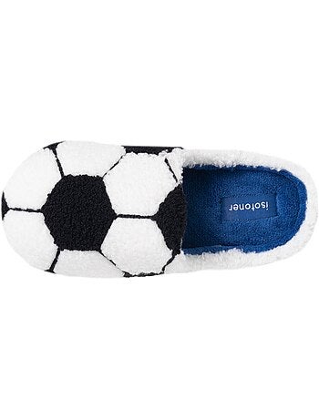 Zapatillas chinelas malla de rizo, suela bloup extra confort niño isotoner