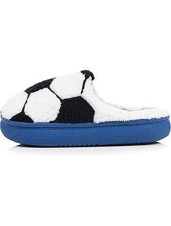 Zapatillas chinelas malla de rizo, suela bloup extra confort niño isotoner