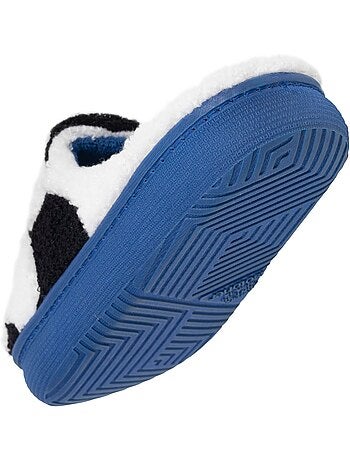 Zapatillas chinelas malla de rizo, suela bloup extra confort niño isotoner