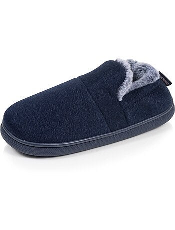 Zapatillas chinelas suédine, suela «bloup», extra cómoda mujer isotoner