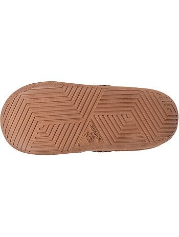 Zapatillas chinelas material de sherpa, suela bloup extra mujer Isotoner