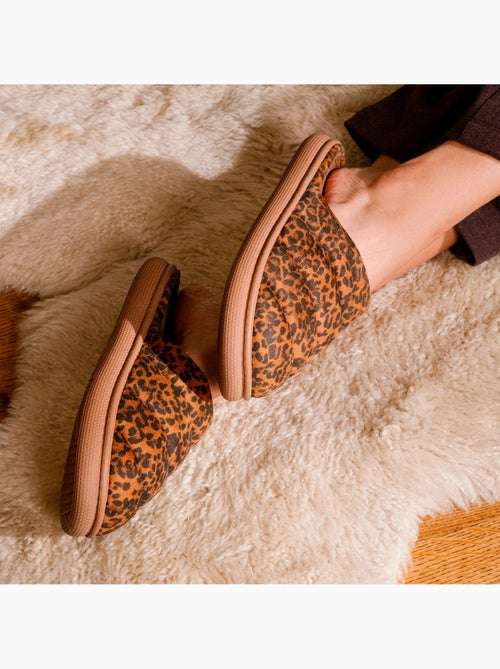 Zapatillas chinelas material de sherpa, suela bloup extra mujer Isotoner - Kiabi