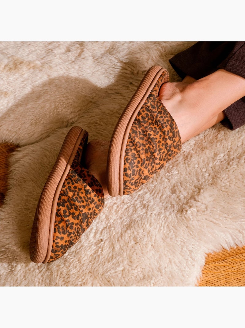 Zapatillas chinelas material de sherpa, suela bloup extra mujer Isotoner Camel - Kiabi