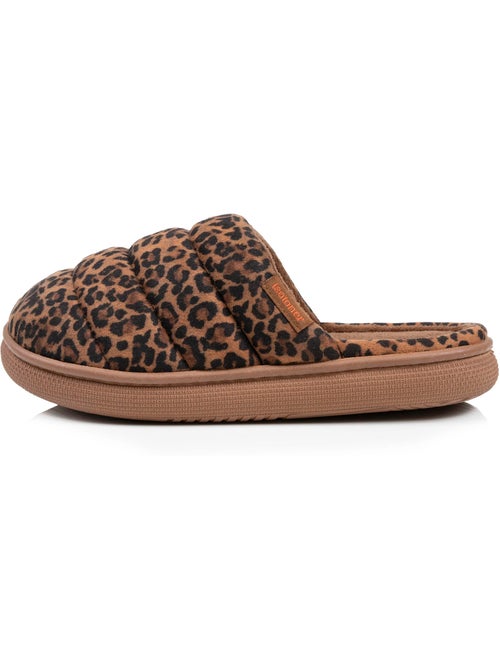 Zapatillas chinelas material de sherpa, suela bloup extra mujer Isotoner - Kiabi
