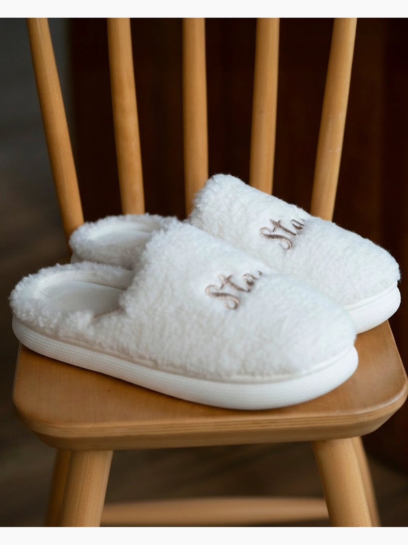 Zapatillas chinelas material de sherpa, suela bloup extra mujer Isotoner Marfil - Kiabi
