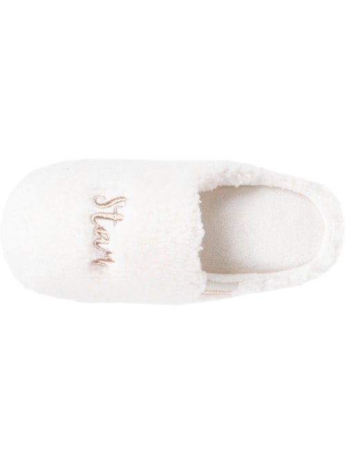Zapatillas chinelas material de sherpa, suela bloup extra mujer Isotoner - Kiabi