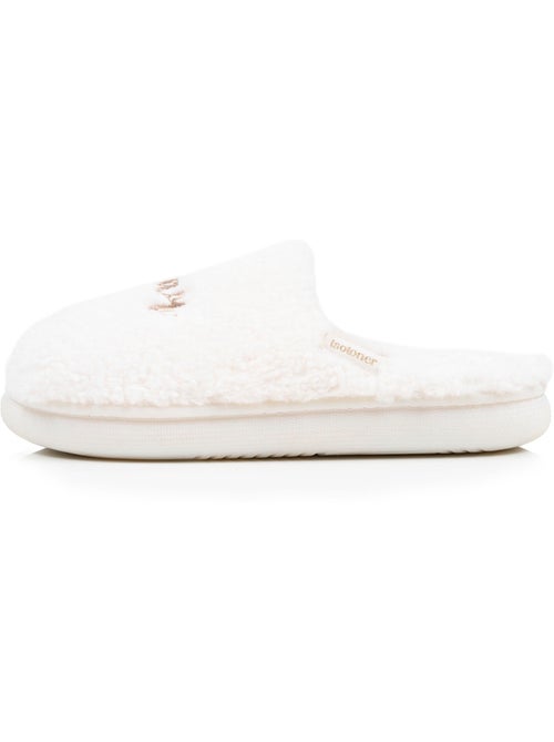 Zapatillas chinelas material de sherpa, suela bloup extra mujer Isotoner - Kiabi