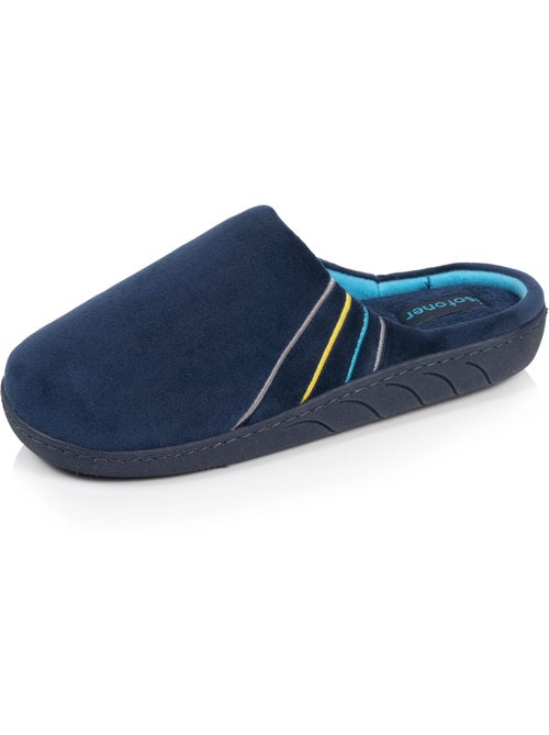 Zapatillas chinelas microvellón azul marino, suela niño isotoner - Kiabi Zapatillas chinelas microvellón azul marino, suela niño isotoner - Kiabi