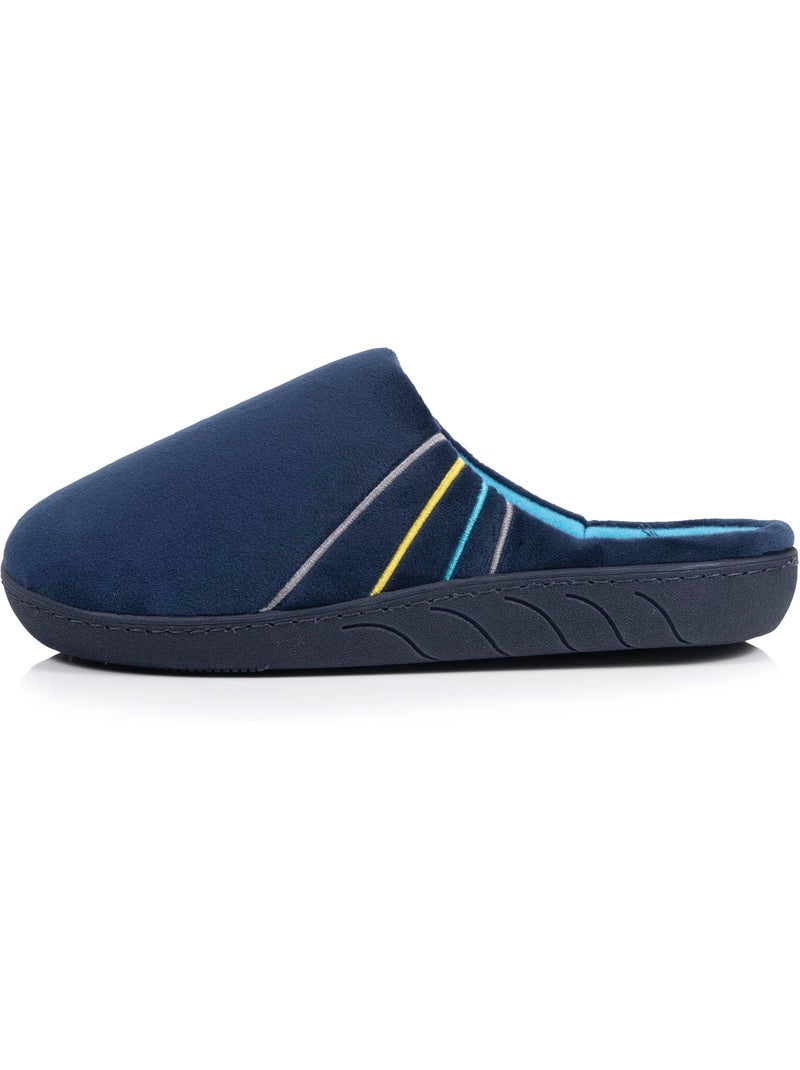 Zapatillas chinelas microvellón azul marino, suela niño Isotoner Azul marino - Kiabi
