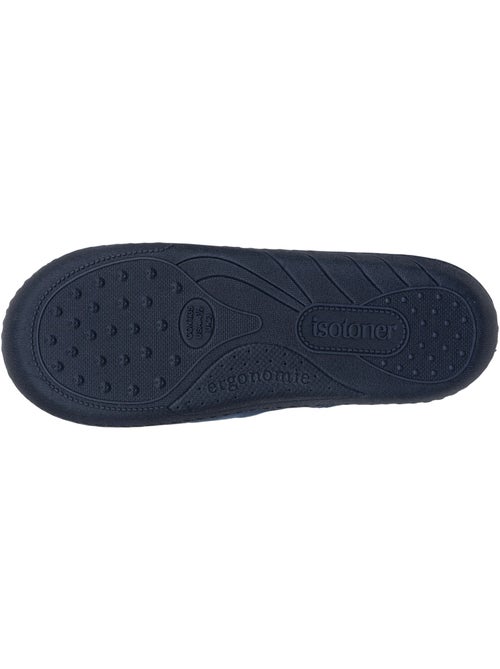 Zapatillas chinelas microvellón azul marino, suela niño isotoner - Kiabi Zapatillas chinelas microvellón azul marino, suela niño isotoner - Kiabi