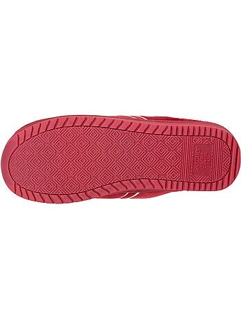 Zapatillas chinelas microvellón, espuma viscoelástica, tacón mujer isotoner