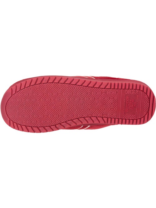 Zapatillas chinelas microvellón, espuma viscoelástica, tacón mujer isotoner - Kiabi