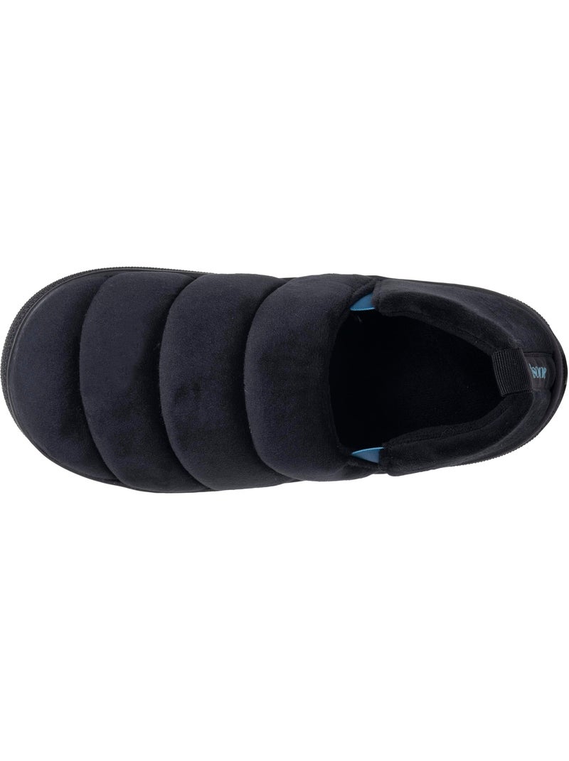 Zapatillas chinelas microvellón, suela «bloup», extra cómodo hombre isotoner Negro - Kiabi