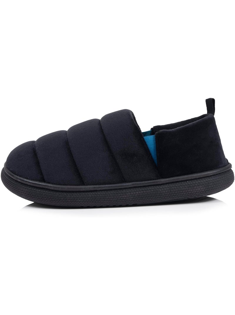 Zapatillas chinelas microvellón, suela «bloup», extra cómodo hombre isotoner Negro - Kiabi