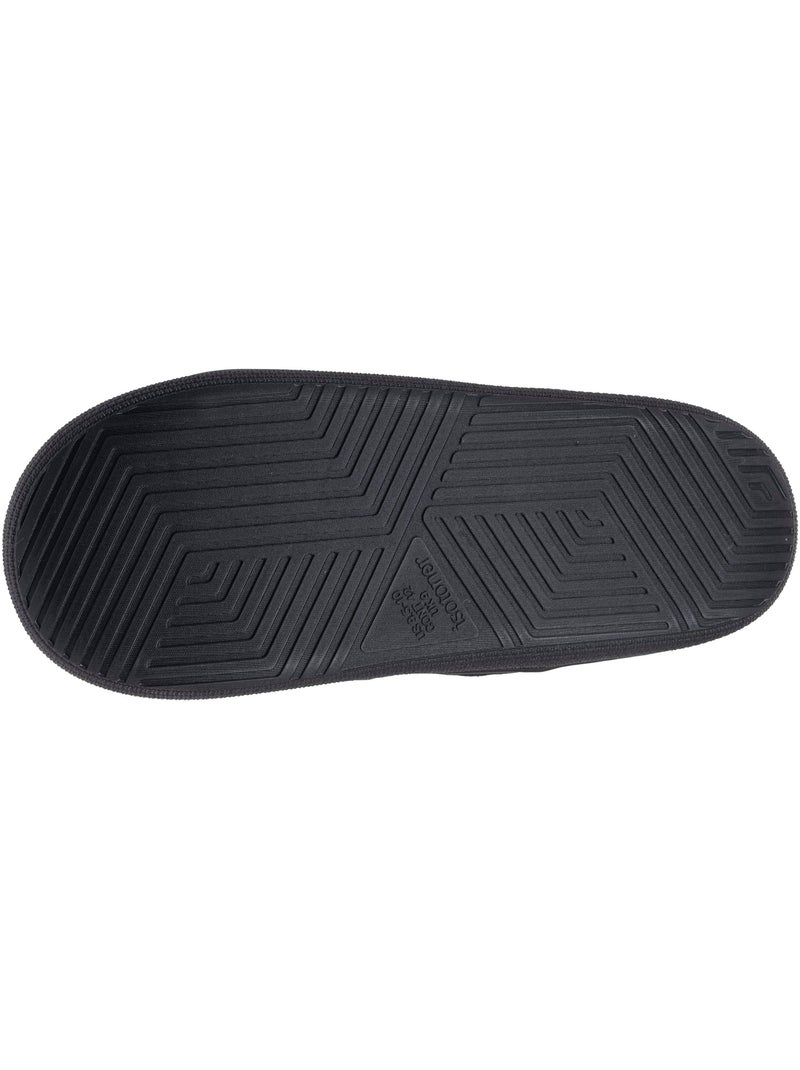 Zapatillas chinelas microvellón, suela «bloup», extra cómodo hombre isotoner Negro - Kiabi