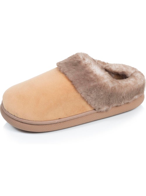 Zapatillas chinelas microvellón, suela «bloup», extra cómodo mujer isotoner - Kiabi