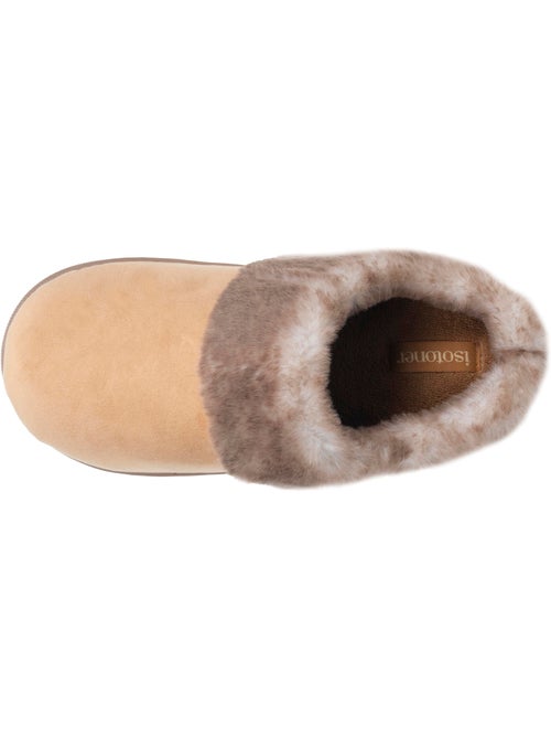 Zapatillas chinelas microvellón, suela «bloup», extra cómodo mujer isotoner - Kiabi
