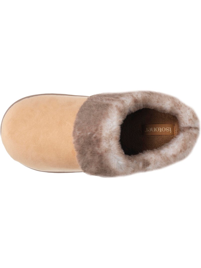 Zapatillas chinelas microvellón, suela «bloup», extra cómodo mujer isotoner Camel - Kiabi