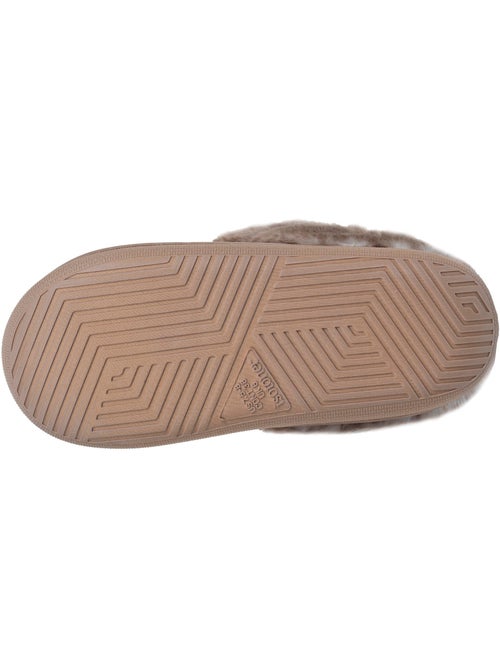 Zapatillas chinelas microvellón, suela «bloup», extra cómodo mujer isotoner - Kiabi
