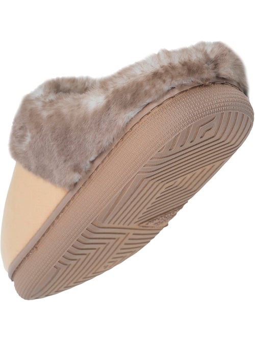 Zapatillas chinelas microvellón, suela «bloup», extra cómodo mujer isotoner - Kiabi