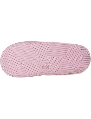 Zapatillas chinelas microvellón, suela «bloup», extra cómodo mujer isotoner