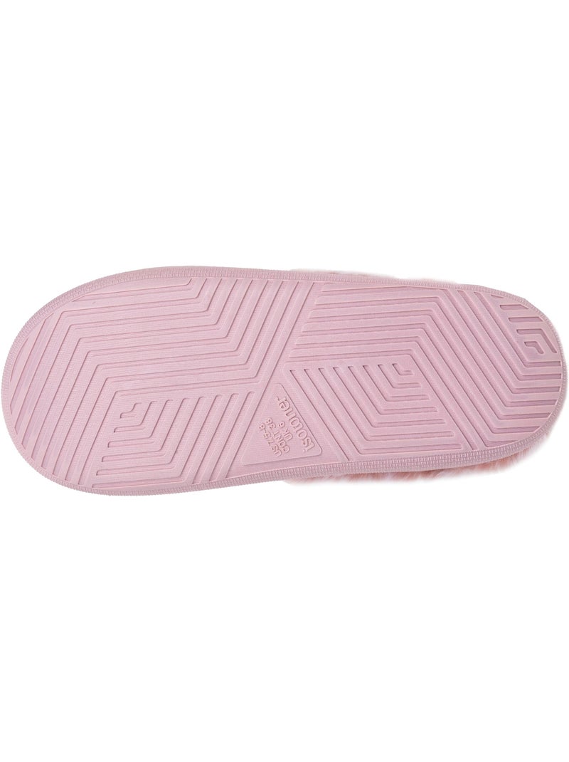 Zapatillas chinelas microvellón, suela «bloup», extra cómodo mujer isotoner Rubor - Kiabi