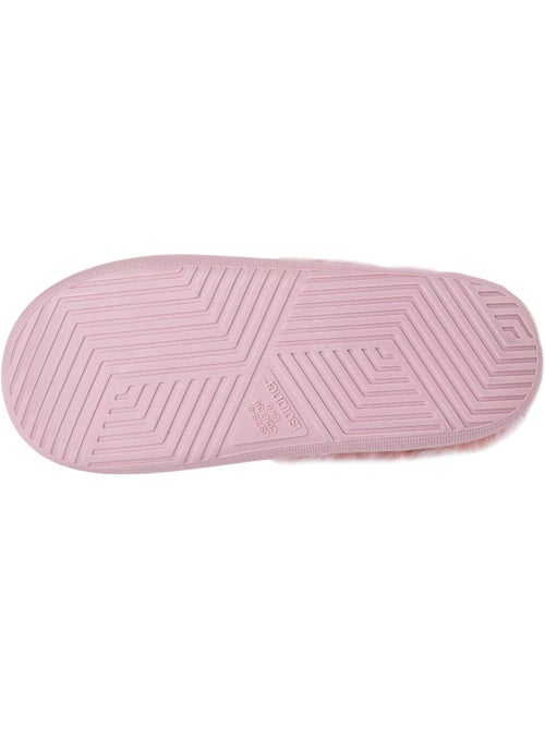 Zapatillas chinelas microvellón, suela «bloup», extra cómodo mujer isotoner - Kiabi
