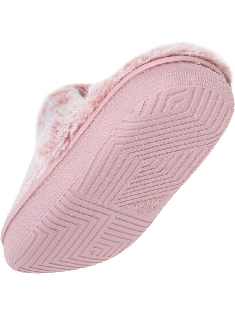 Zapatillas chinelas microvellón, suela «bloup», extra cómodo mujer isotoner Rubor - Kiabi
