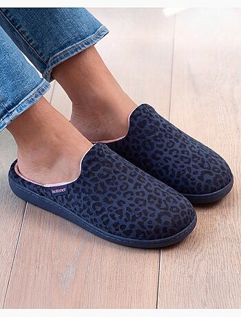 Zapatillas chinelas microvellón, suela ergonómica, espuma mujer
