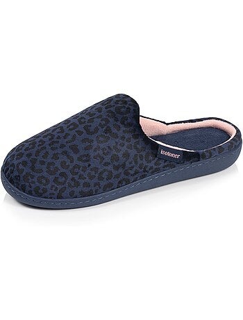 Zapatillas chinelas microvellón, suela ergonómica, espuma mujer isotoner