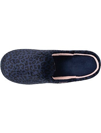 Zapatillas chinelas microvellón, suela ergonómica, espuma mujer isotoner