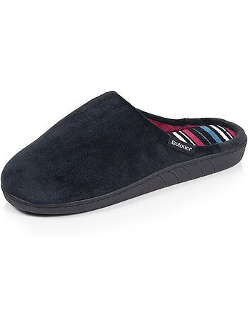 Zapatillas chinelas microvellón, suela ergonómica, espuma mujer Isotoner