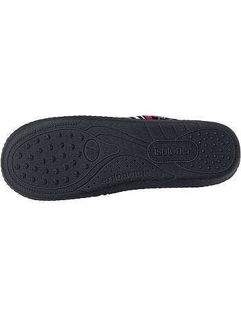 Zapatillas chinelas microvellón, suela ergonómica, espuma mujer Isotoner