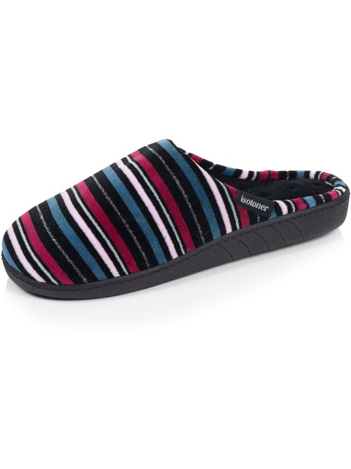 Zapatillas chinelas microvellón, suela ergonómica, espuma mujer Isotoner - Kiabi Zapatillas chinelas microvellón, suela ergonómica, espuma mujer Isotoner - Kiabi