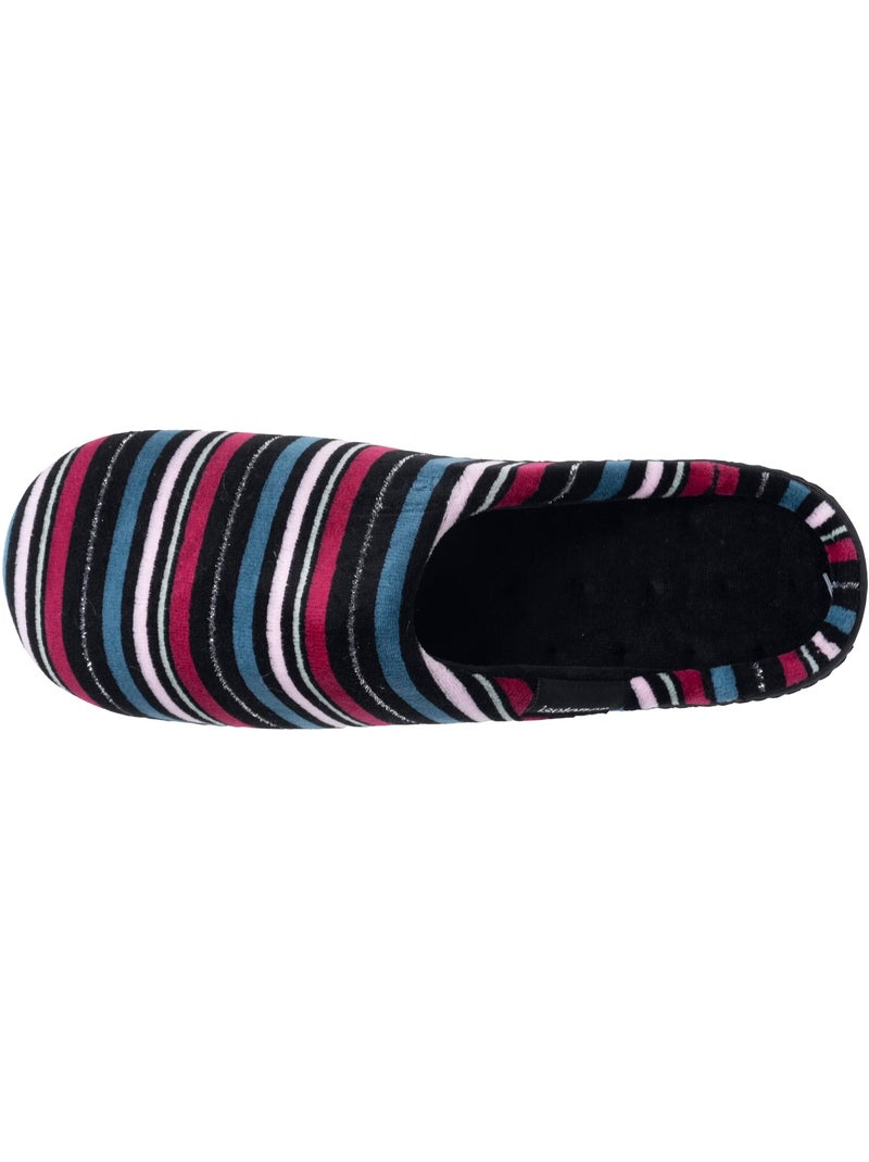 Zapatillas chinelas microvellón, suela ergonómica, espuma mujer Isotoner Negro Rosa oscuro Gris - Kiabi