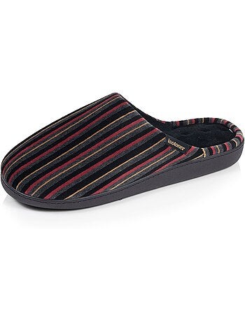 Zapatillas chinelas microvellón ultra suave, plantilla hombre isotoner