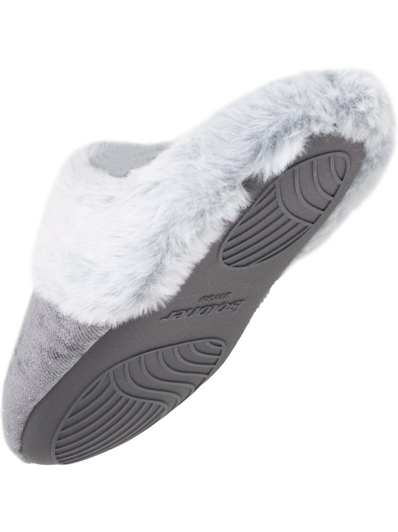 Zapatillas chinelas  mujer isotoner Gris oscuro - Kiabi