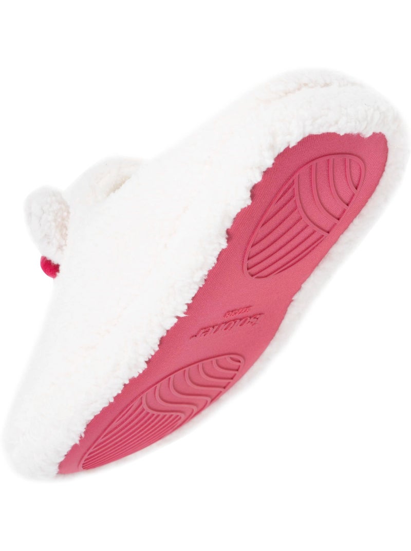 Zapatillas chinelas  mujer isotoner Marfil - Kiabi