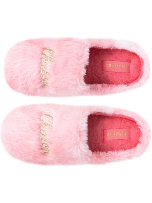 Zapatillas chinelas piel sintética, suela «bloup», extra niña Isotoner - Kiabi Zapatillas chinelas piel sintética, suela «bloup», extra niña Isotoner - Kiabi