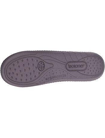 Zapatillas chinelas plantilla de espuma con memoria de mujer Isotoner