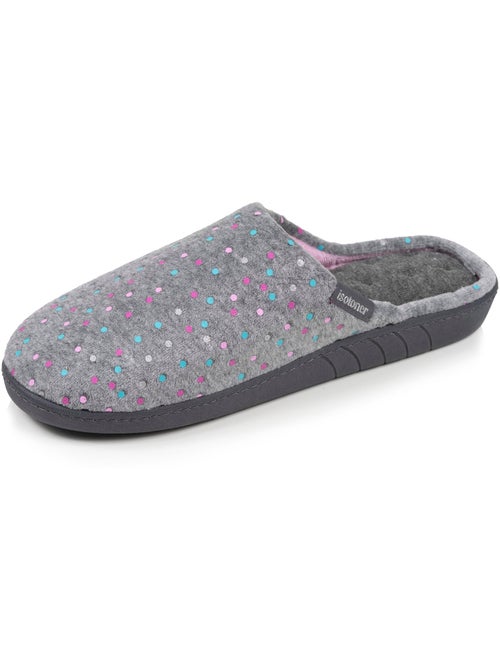 Zapatillas chinelas plantilla ergonómica de terciopelo, mujer Isotoner - Kiabi