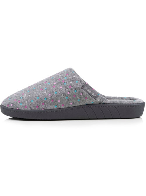 Zapatillas chinelas plantilla ergonómica de terciopelo, mujer Isotoner - Kiabi