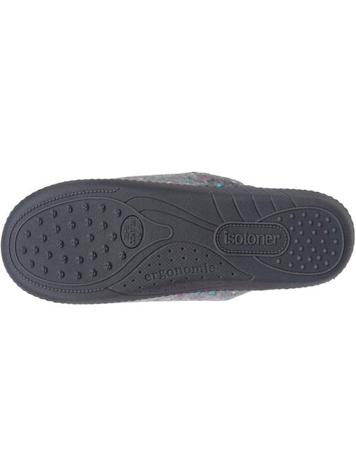 Zapatillas chinelas plantilla ergonómica de terciopelo, mujer Isotoner - Kiabi
