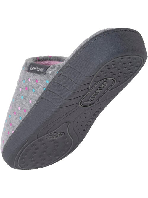 Zapatillas chinelas plantilla ergonómica de terciopelo, mujer Isotoner - Kiabi