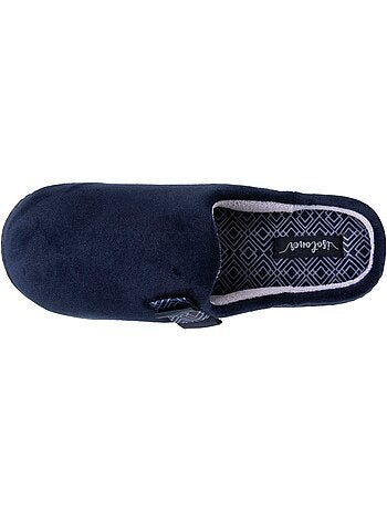Zapatillas chinelas plantilla ergonómica microvelour con mujer Isotoner