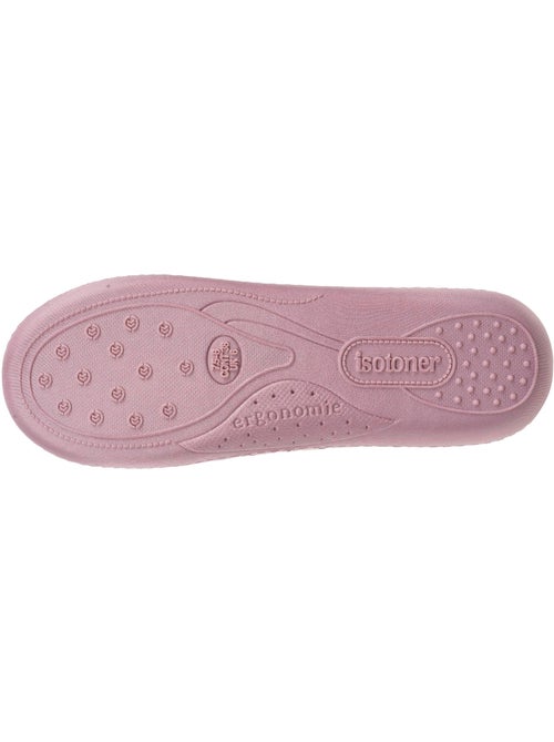 Zapatillas chinelas plantilla ergonómica microvelour con mujer Isotoner - Kiabi