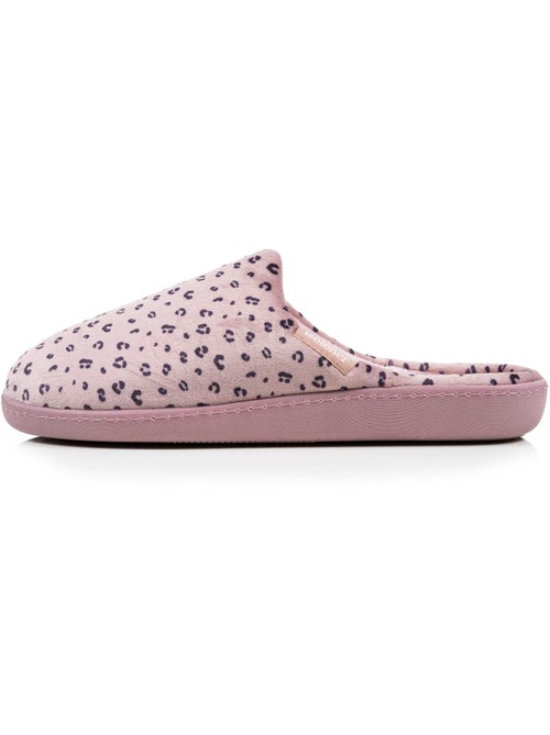 Zapatillas chinelas plantilla ergonómica microvelour con mujer - Kiabi Zapatillas chinelas plantilla ergonómica microvelour con mujer - Kiabi