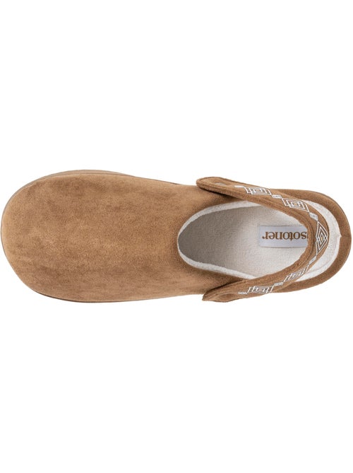 Zapatillas chinelas Plataforma de ante de 3,5 cm, confort mujer Isotoner - Kiabi