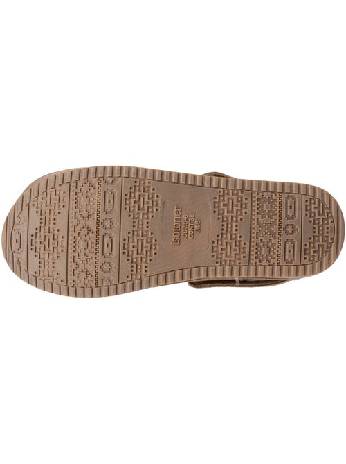 Zapatillas chinelas Plataforma de ante de 3,5 cm, confort mujer Isotoner - Kiabi